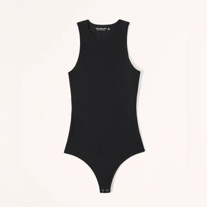 Soft Matte Seamless High-Neck Bodysuit black size M